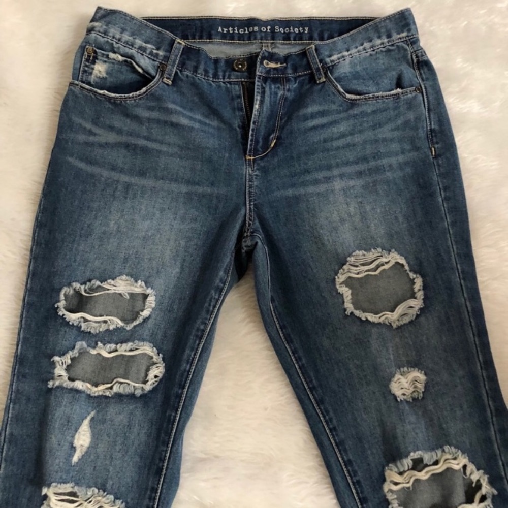Articles of society ripped boyfriend jeans